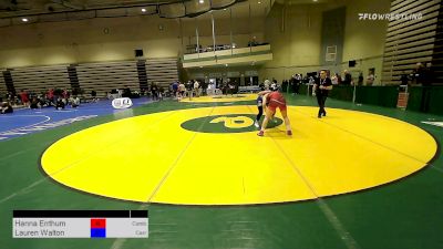 135A kg Final - Hanna Errthum, Combat Wc vs Lauren Walton, Carr Wrestling Academy