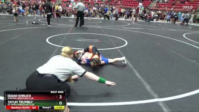 55 lbs Cons. Round 1 - Isaiah Ehrlich, Augusta Wrestling Club vs Tatum Trumbly, St. Marys Wrestling Club