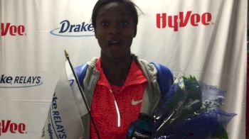 Jasmin Stowers shines at rainy Drake Relays