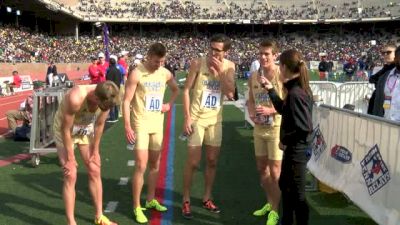 Georgia Tech 4x800 after their crazy win