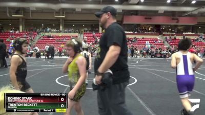 80 lbs Cons. Semi - Trenton Beckett, Triumph vs Dominic Stark, Ark City Takedown Wrestling Cl