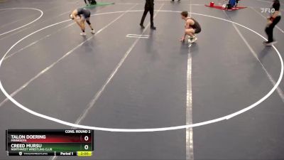 144 lbs Cons. Round 2 - Talon Doering, Minnesota vs Creed Mursu, Northwest Wrestling Club