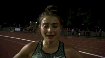 Alexi Pappas after 10k debut at Payton Jordan