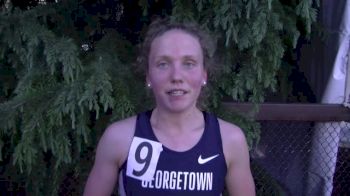 Katrina Coogan of Georgetown after season best in 1500