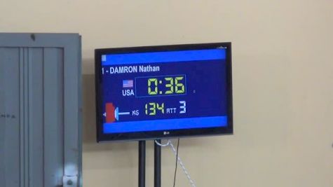 Nathan Damron (77 USA) Snatch 134 Kgs