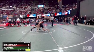 Cons. Round 3 - Drew Carey, Plains / Hot Springs vs Josh Lambertson, Lincoln County (Eureka)