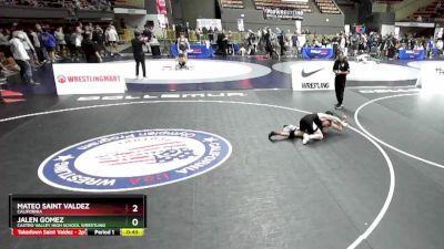 126 lbs Cons. Round 3 - Jalen Gomez, Castro Valley High School Wrestling vs Mateo Saint Valdez, California