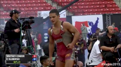 53kg f, Whitney Conder, Army (WCAP) vs Carlene Sluberski, Titan Mercury Wrestling Club