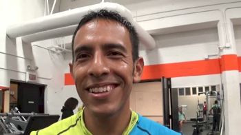 Leo Manzano on HOKA speedsuit and monster kick