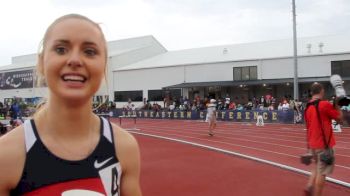 Freshman Brooke Feldmeier wins her first SEC title in the 800