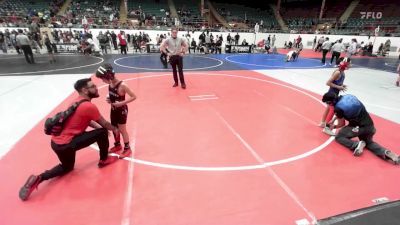 43 lbs Quarterfinal - Ezekiel Estrada, Martinez School Of Wrestling vs Annalise Patterson, Duran Elite