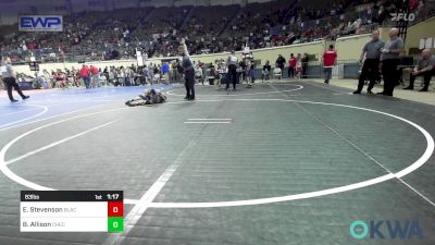 83 lbs Round Of 32 - Ezra Stevenson, Black Fox Wrestling Club vs Brantley Allison, Checotah Matcats