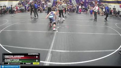 82 lbs Quarterfinal - Everett Payne, Team Bear Wrestling Club vs Preston Jashienski, Stratford Knights Youth