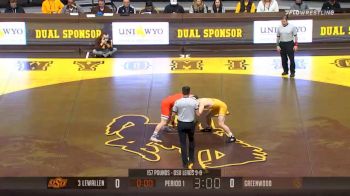 149 lbs Boo Lewallen, Oklahoma State vs Jacob Greenwood, Wyoming