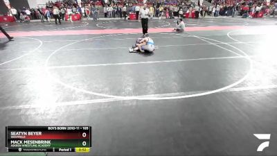 105 lbs Cons. Round 2 - Mack Mesenbrink, Askren Wrestling Academy vs Seatyn Beyer, WESTFIELD