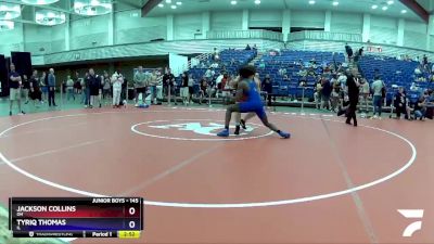 145 lbs Cons. Round 4 - Jackson Collins, OH vs Tyriq Thomas, IL