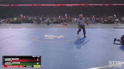 D3-138 lbs Cons. Round 2 - Lukas Leonard, Madison HS vs Caden Brown, Hopkins HS