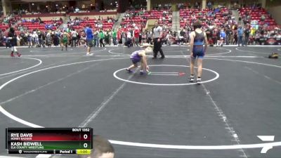 85 lbs Quarterfinal - Kash Bidwell, Elk County Wrestling vs Rye Davis, Honey Badger