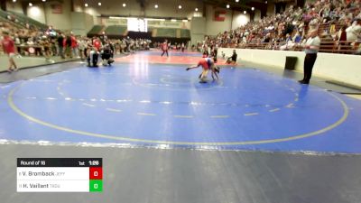 73 lbs Round Of 16 - Valen Bromback, Jefferson Wrestling Club - USA vs Hunter Vaillant, Troup Wrestling