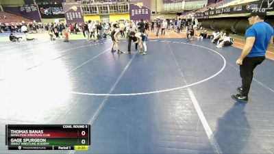 126 lbs Cons. Round 5 - Gage Spurgeon, Sebolt Wrestling Academy vs Thomas Banas, Demolition Wrestling Club