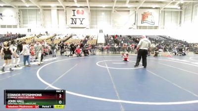 53 lbs Cons. Round 2 - Connor Fitzsimmons, Clarence Wrestling Club vs John Hall, Saratoga Youth Wrestling