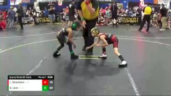 52 lbs Quarterfinals (8 Team) - David Leon, Untouchables White vs Lennox Shoulders, Combative Sports Athletic Center