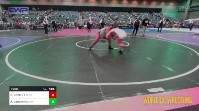 165 lbs Final - Stella CONLEY, Salem Elite Mat Club vs Amirah Lencrerot, The Glasgow Wrestling Acadamy