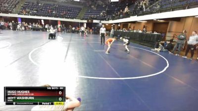 80 lbs Cons. Round 5 - Hugo Hughes, Big Game Wrestling Club vs Hoyt Washburn, Iowa