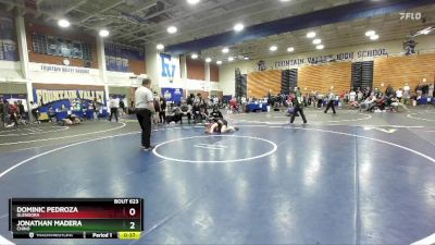 120 lbs Cons. Round 2 - Dominic Pedroza, Glendora vs Jonathan Madera, Chino