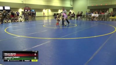 145 lbs Round 3 (6 Team) - Malia Rezac, Head Hunters vs Hannah Cheney, MXW - RAW