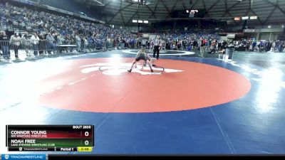 130 lbs Champ. Round 1 - Connor Young, NW Spartans Wrestling vs Noah Free, Lake Stevens Wrestling Club