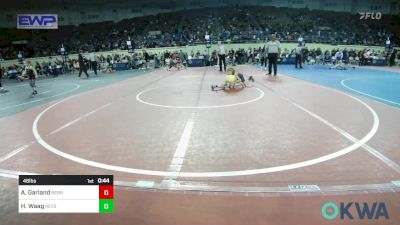 46 lbs Consi Of 4 - Aidan Garland, Berryhill Wrestling Club vs Hudson Waag, Keystone Kids Wrestling Club