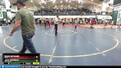 90 lbs Cons. Round 4 - Jack Papineau, Tri- Valley vs Davis Reynard, TVCS