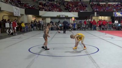 52 lbs Quarterfinal - Brooks Frieboes, Miles City Wrestling Club vs Steven Delarosa, Cabinet Mountain Elite