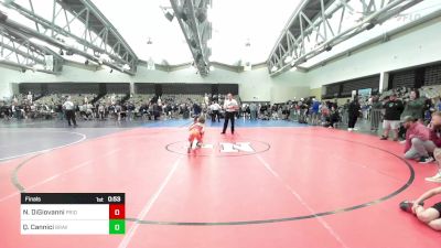 47-T2 lbs Final - Nicholas DiGiovanni, Pride Wrestling vs Quinn Cannici, Oakland Braves