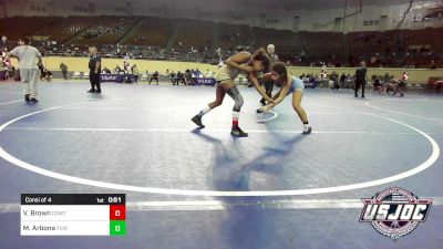 108 lbs Consi Of 4 - Vanity Brown, D3 Wrestling Cluib vs Marli Arbona, Ponca City Wildcat Wrestling