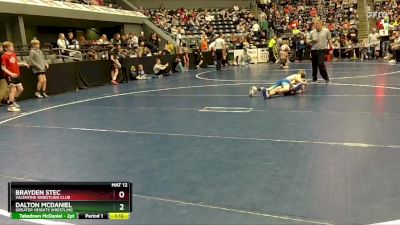 85 lbs Quarterfinal - Brayden Stec, Valentine Wrestling Club vs Dalton McDaniel, Greater Heights Wrestling