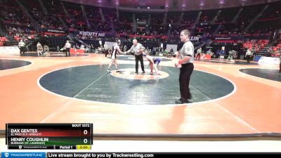 1A 160 lbs Champ. Round 1 - Henry Coughlin, Burbank (St. Laurence) vs Dax Gentes, El Paso (E.P.-Gridley)