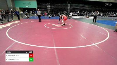 175 lbs Round Of 16 - Bridger Thalman, Mountain Crest vs Yassael Gonzalez, Sunnyside