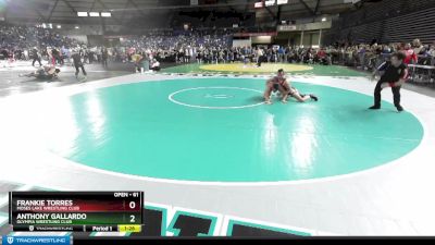 61 lbs Quarterfinal - Frankie Torres, Moses Lake Wrestling Club vs Anthony Gallardo, Olympia Wrestling Club