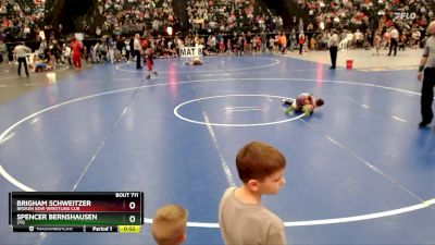 57 lbs Quarterfinal - Brigham Schweitzer, Broken Bow Wrestling Cub vs Spencer Bernshausen, 2TG