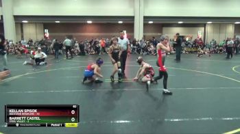 82 lbs Round 2 (4 Team) - Barrett Castel, Steel Valley vs Kellan Spisok, Backyard Brawlers