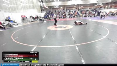 184 lbs Cons. Round 3 - Syrron White, Indian Hill Community College vs Cameron Cornman, Graceland University