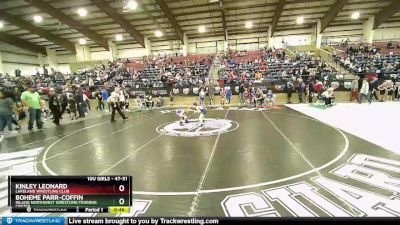 47-51 lbs Round 1 - Kinley Leonard, Lakeland Wrestling Club vs Boheme Parr-Coffin, Inland Northwest Wrestling Training Center