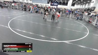 87 lbs Champ. Round 2 - Hunter Beeman, Montana vs Lazarus McEwen, Mat Demon Wrestling Club