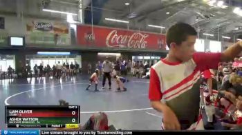 55 lbs Round 6 (10 Team) - Liam Oliver, Storm vs Asher Watson, Backyard Brawlers