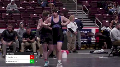 189 lbs Qtr-finals - Timothy Saylor, Berks Catholic vs Gavin Hannah, Brookville Area