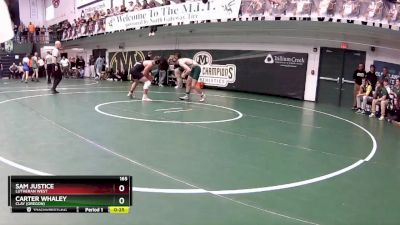 165 lbs Cons. Round 3 - Sam Justice, Lutheran West vs Carter Whaley, Clay (Oregon)