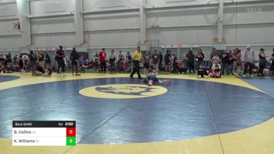 75-J lbs Quarterfinal - Barrett Collins, VA vs Khiry Williams, MI