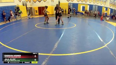 97 lbs Cons. Round 3 - Jalia Allah, PSL Rams Wrestling Club vs Emerson Webber, Hernando Wrestling Club